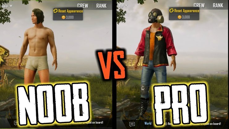 NOOB PLAYER VS PRO PLAYER || PUBG MOBILE - YouTube