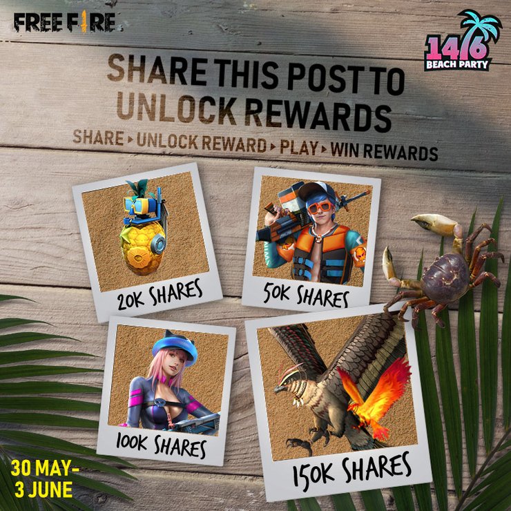 Download Get Free Bundles, Skins & Pet In Free Fire Beach Party ...