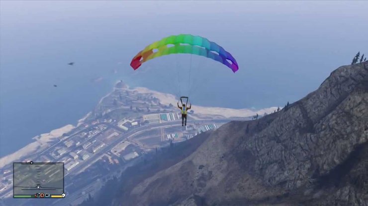 how to open parachute in gta 5 pc