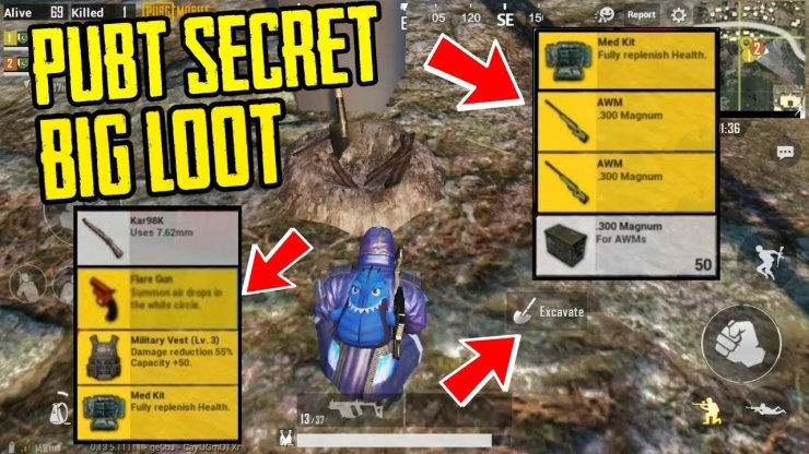PUBG Mobile Secret Loot Location!! BIG Loot New Hidden Place PUBG MOBILE be a good teammate 10 tips and tricks