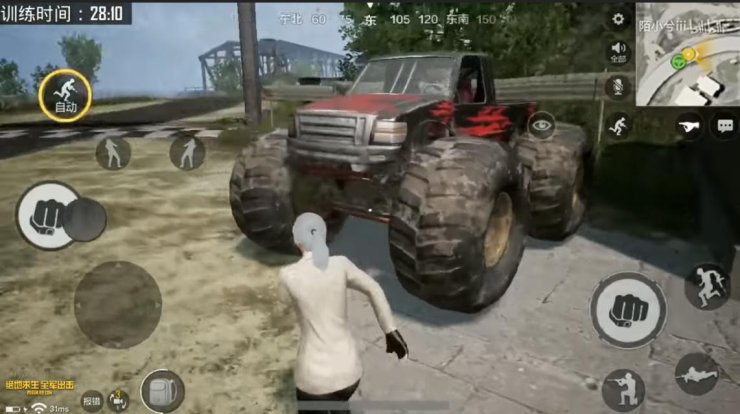 monster truck pubg mobile