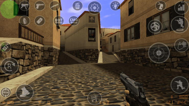counter strike in mobile layout