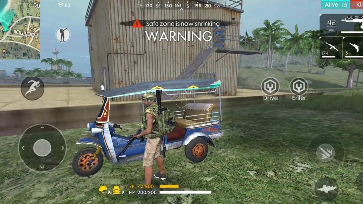 Free Fire Vehicle List