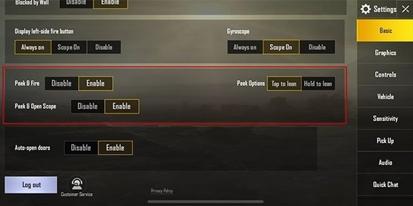 pubg mobile best control settings