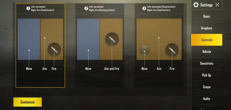 best control settings for pubg mobile