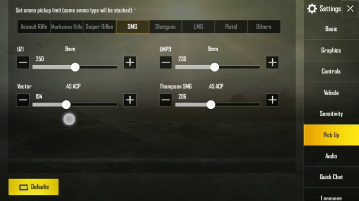 Pubg Mobile Loot Pick Up Settings