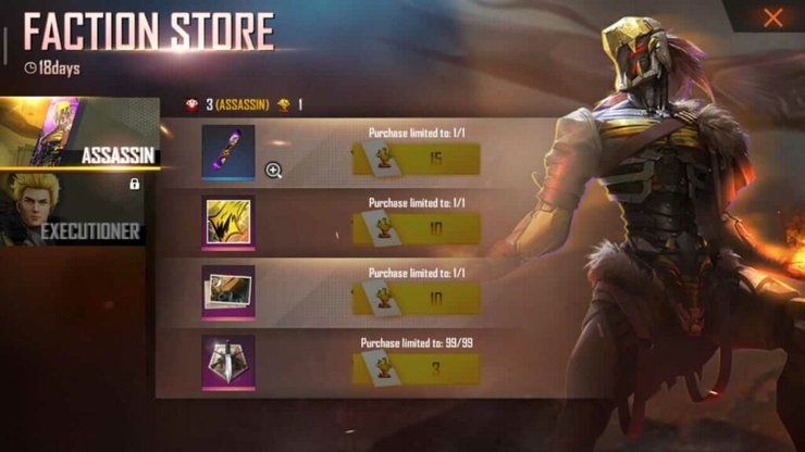 Free Fire Rampge Ii Uprising Event Faction Store 1
