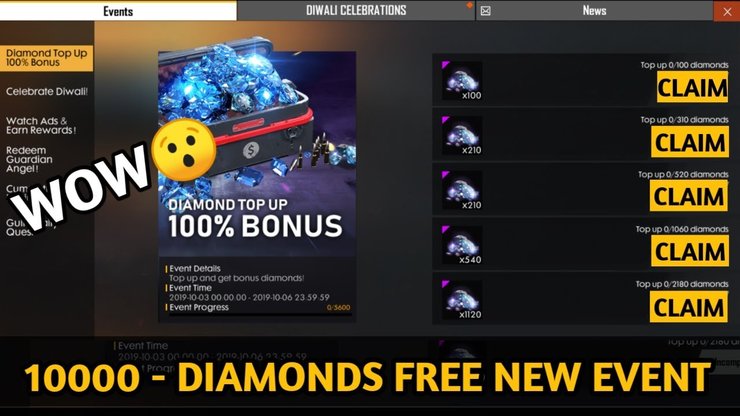 Hack Free Fire Diamond 2019