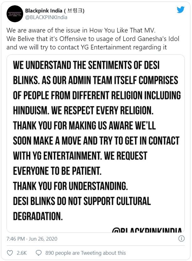 Lisa Blackpink How do you like that Ganesha statue