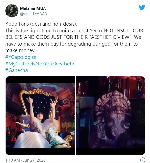 Lisa Blackpink How do you like that Ganesha statue