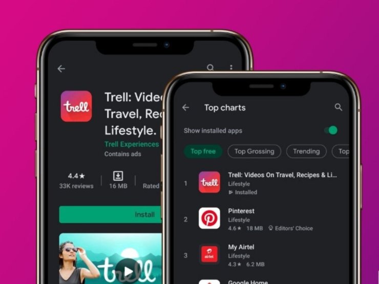 Trell tiktok alternative indian app