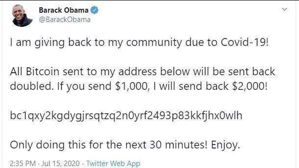 Biggest Bitcoin Scam Ever Twitter Accounts Of Obama And Bill Gates