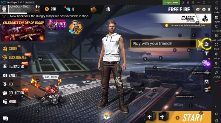 download free fire game for pc