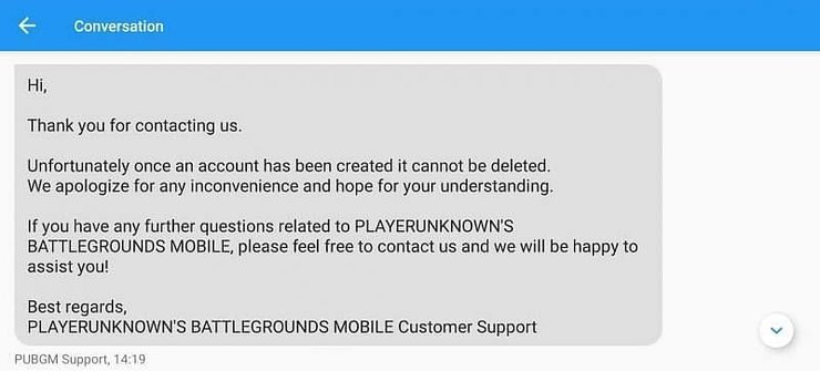 Pubg Mobile Account Delete 2