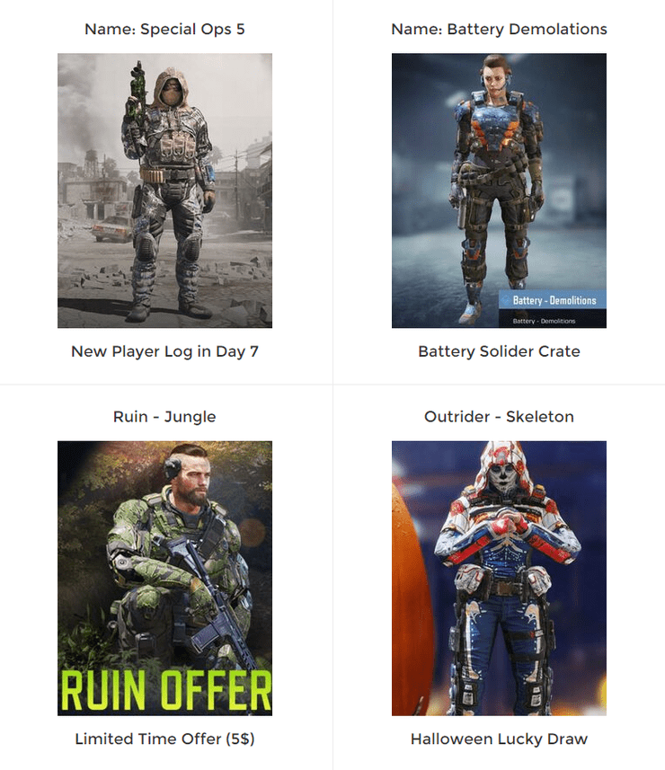 Cod Mobile Character Skins 25