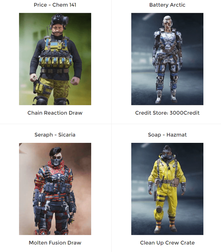 Cod Mobile Character Skins 7