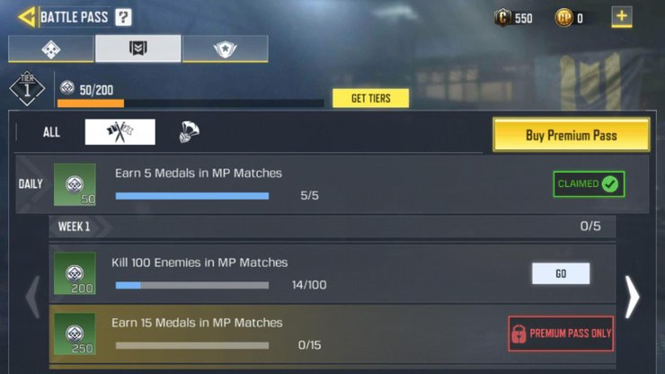 Cod Mobile Weekly Challenges