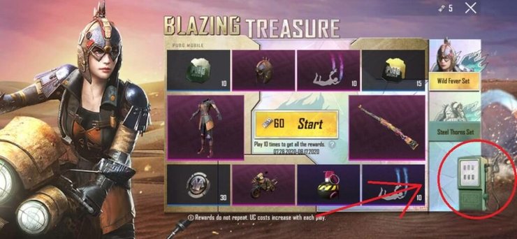 Blazing Treasure Event pump