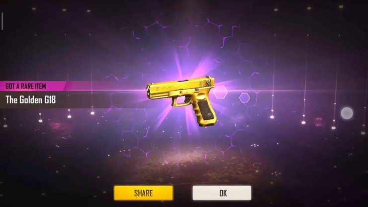 How To Get Free Fire Golden G18 Skin For Free In CS Rank ...