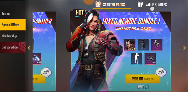 Free Fire Introduces Special Item Packs With Great Discounts