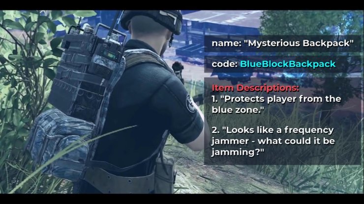 8 3 Leaks Mysterious Backpack Mg3 Crafting Money R