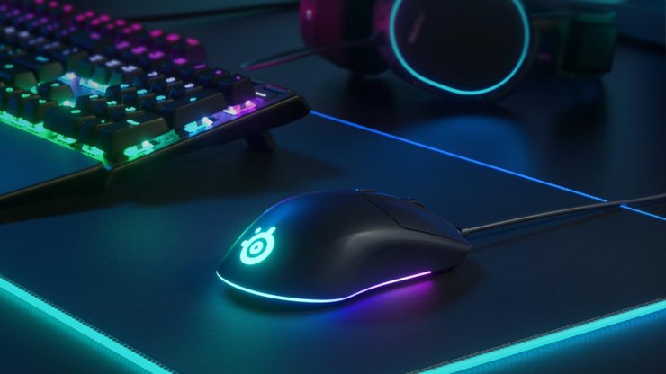 Gaming Mouse With Lights SteelSeries Rival 3