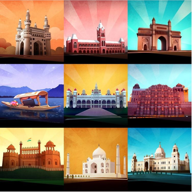 Incredible India Monuments