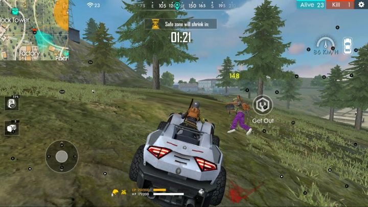 Free Fire 4 Vehicles Tips