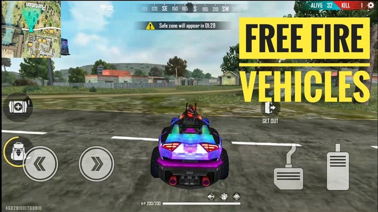 Free Fire 4 Vehicles Tips