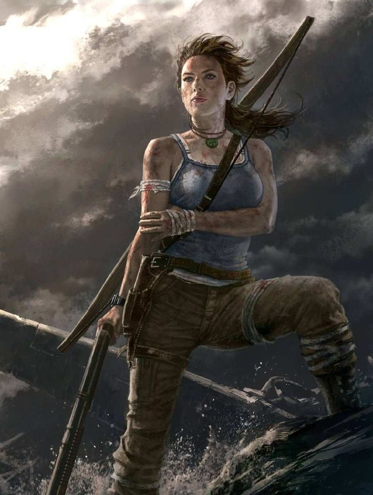 1080x1920 Lara Croft With Guns 4k Iphone 7,6s,6 Plus 