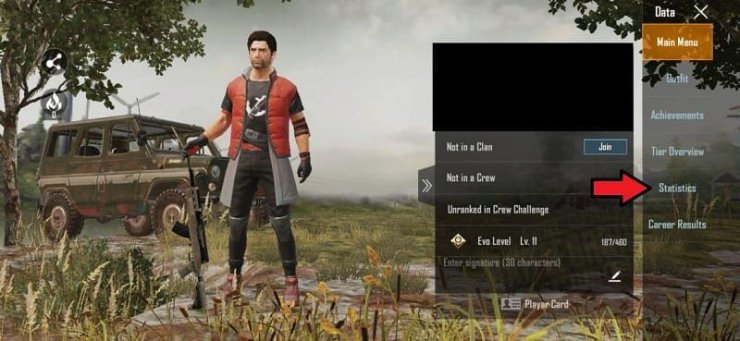 stats pubg mobile