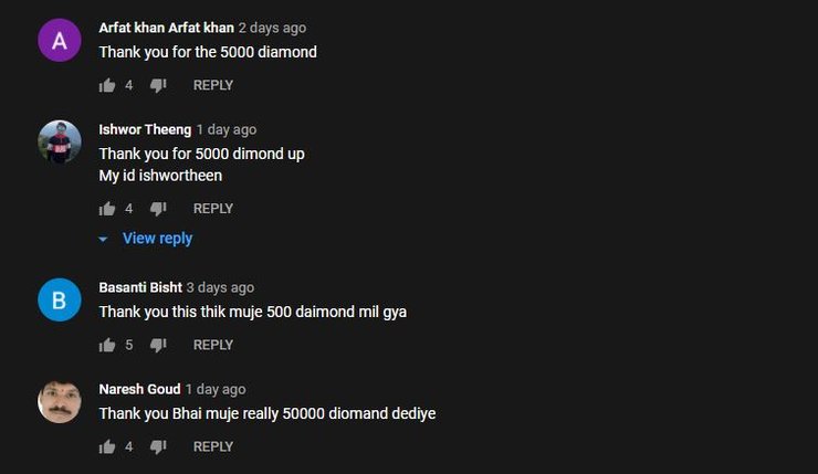 Millions Of Free Fire Players Have Fell For This Free Fire 5000 Diamond Hack Scam Made By Youtubers