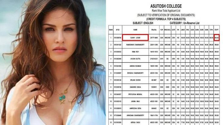 Jacqueline Jacqueline And Mia Khalifa Fuck - Sunny Leone And Mia Khalifa Find Their Names On Top Of Bengal College Merit  List, See Sunny Leone Hilarious Reaction! - GUU.vn