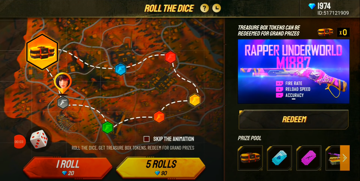 Free Fire Roll The Dice Event: Get Exclusive Rapper ...