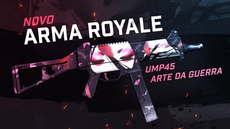 Arma Royale Ump Arte Da Guerra Free Fire 5e172d64e