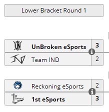 Lower Bracket Round 1