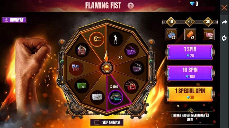 Free Fire Flaming Fist 2