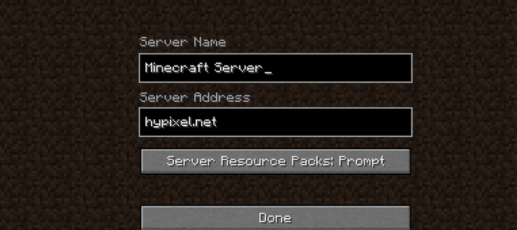 hypixel minecraft server ip 1.14