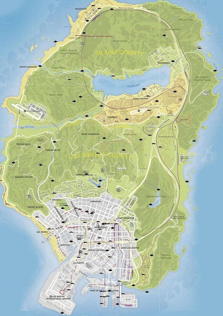 GTA 5: All Stunt Jump Locations In The Game You Should Know