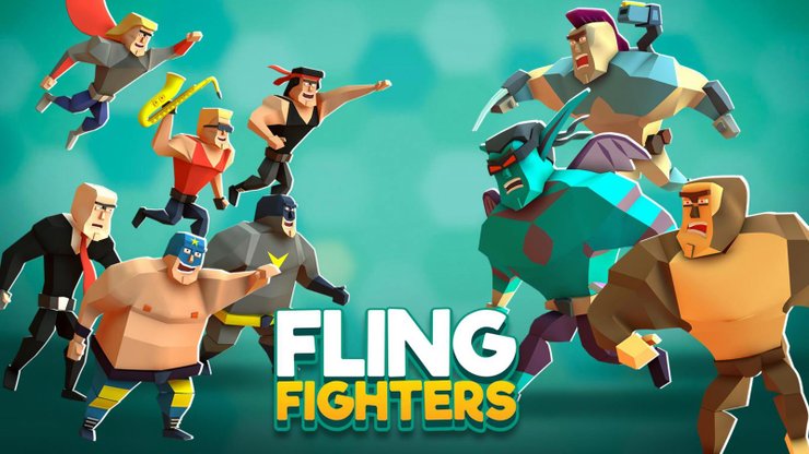 best offline multiplayer game for Android Fling Fighters