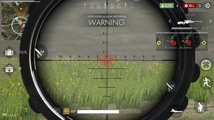 free fire scopes 8x scope