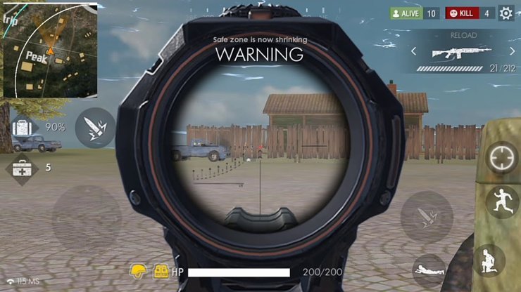 free fire scopes 2x scope