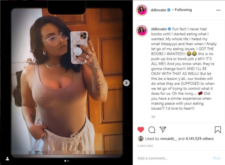 demi lovato post
