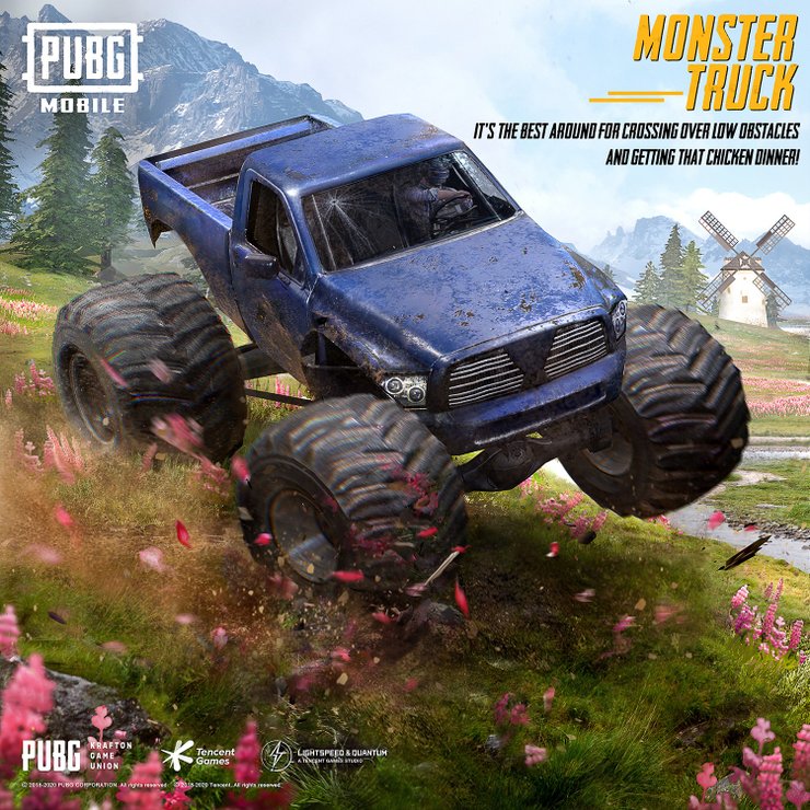 PUBG Mobile  Monster  Truck  Location Full Details And 