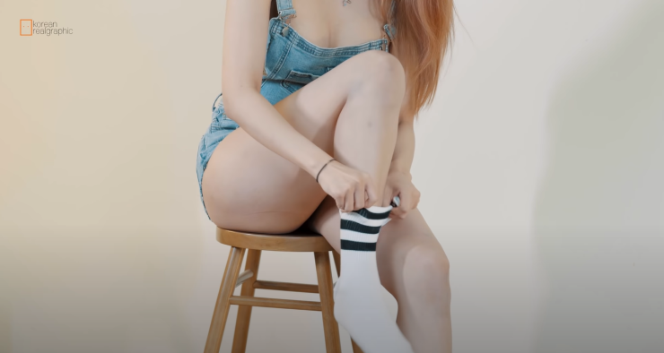 She Only Wore A Pair Of Socks