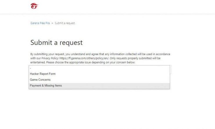 Garena Free Fire: Report hackers and diamond purchase issues
