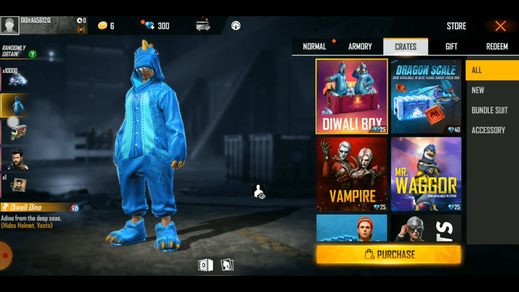 Free Fire Diwali Loot Crate Review: Can I Win The Dino Bundle And