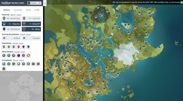 Completed Guide On How To Use Genshin Impact Interactive Map