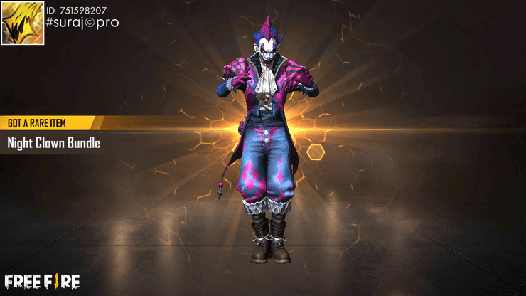 Garena Free Fire How To Get The Night Clown Joker Bundle