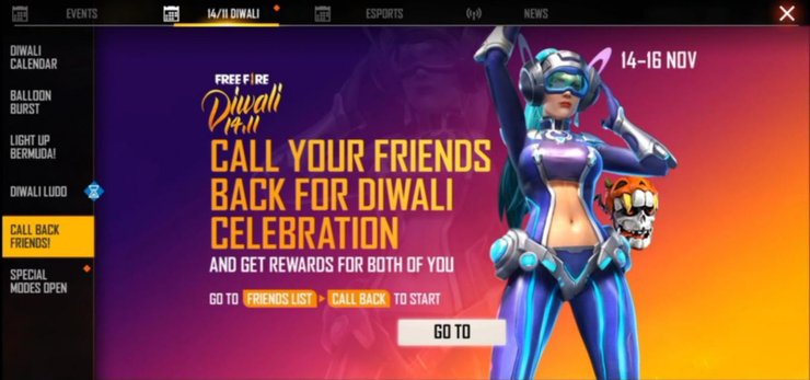 Diwali Call Back Event